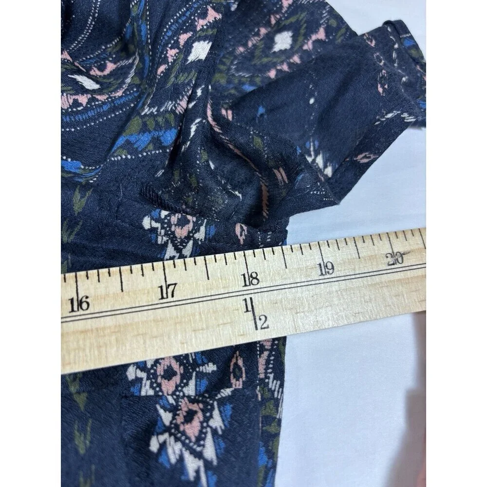 Haute Hippie Tribe Luna Navy Boho Wrap Dress - Picture 5 of 14